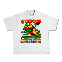 Steppin' Into Juneteenth Urban Heavy Tee | Teevron