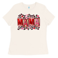 Bone Pink leopard mama Ladies Tee - FaDigitalArtStudio