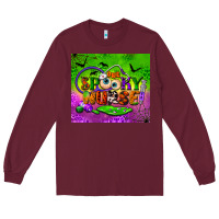 Burgundy one spooky nurse tumbler Long Sleeve Tee - BundleAndBundleShop