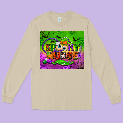 One Spooky Nurse Tumbler Long Sleeve Tee Designed By Bundleandbundleshop