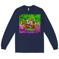 Navy one spooky nurse tumbler Long Sleeve Tee - BundleAndBundleShop
