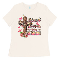 Bone Blessed women are born in March Ladies Tee - FaDigitalArtStudio