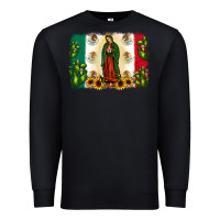 Black mexican flag our lady of guadalupe Premium Sweatshirt - JahusDesignShop