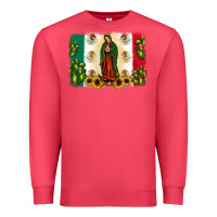 Cardinal mexican flag our lady of guadalupe Premium Sweatshirt - JahusDesignShop