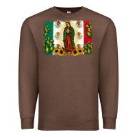 Chestnut mexican flag our lady of guadalupe Premium Sweatshirt - JahusDesignShop