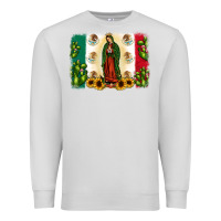 Dove Grey mexican flag our lady of guadalupe Premium Sweatshirt - JahusDesignShop
