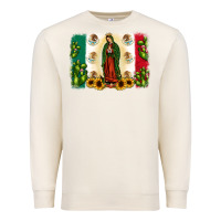Sandshell mexican flag our lady of guadalupe Premium Sweatshirt - JahusDesignShop
