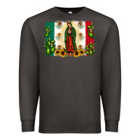 Smoke mexican flag our lady of guadalupe Premium Sweatshirt - JahusDesignShop