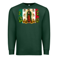 Sports Green mexican flag our lady of guadalupe Premium Sweatshirt - JahusDesignShop