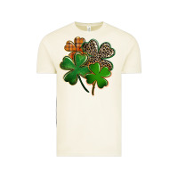 Leopard Shamrock St. Patricks Day Vintage Tee | Teevron