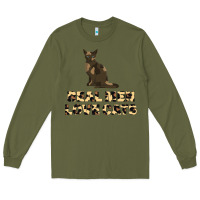Army Green Real Men Love Cats Long Sleeve Tee - Bettercallsaul