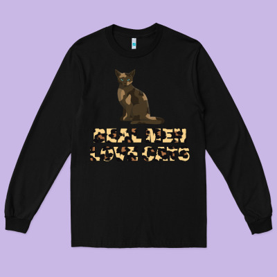 Real Men Love Cats Long Sleeve Tee Designed By Bettercallsaul