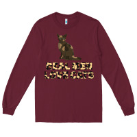 Burgundy Real Men Love Cats Long Sleeve Tee - Bettercallsaul