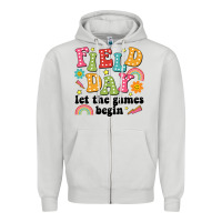 Dove Grey field day let the games begin Zipper Hoodie - JahusDesignShop