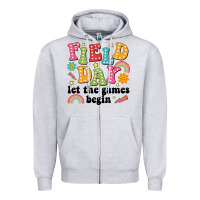 Heather Grey field day let the games begin Zipper Hoodie - JahusDesignShop