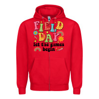 Red field day let the games begin Zipper Hoodie - JahusDesignShop
