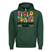 Sports Green field day let the games begin Zipper Hoodie - JahusDesignShop