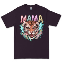 Plum Mama tiger lightning bolt Premium Tee - HowdyJamesFarm