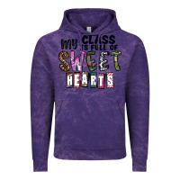 Cloud Purple my class ısfull of sweet hearts Vintage Hoodie - CowhideDigitalArt