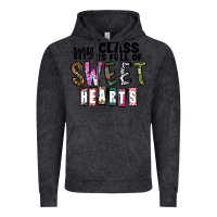 Vintage Black my class ısfull of sweet hearts Vintage Hoodie - CowhideDigitalArt