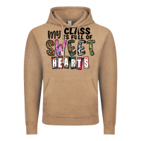Vintage Coffee my class ısfull of sweet hearts Vintage Hoodie - CowhideDigitalArt