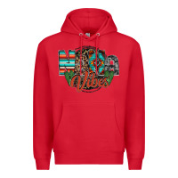 Red nana vibes Premium Hoodie - RacoonDesign
