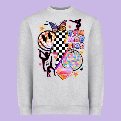 Retro Gymnastics Heavyweight Sweatshirt Designed By Jahusdesignshop