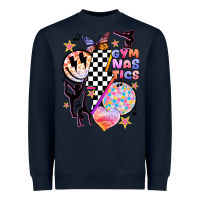 Navy retro gymnastics Heavyweight Sweatshirt - JahusDesignShop
