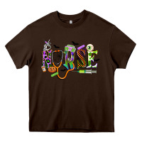 Chocolate Brown halloween nurse Heavy Core Tee - CowGirlArtShop