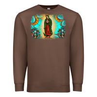 Chestnut gemstone our lady of guadalupe Premium Sweatshirt - JahusDesignShop