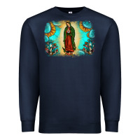 Navy gemstone our lady of guadalupe Premium Sweatshirt - JahusDesignShop