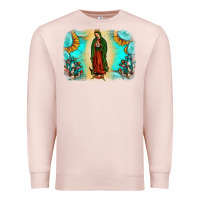 Pale Pink gemstone our lady of guadalupe Premium Sweatshirt - JahusDesignShop