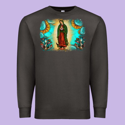 Gemstone Our Lady Of Guadalupe Premium Sweatshirt Designed By Jahusdesignshop