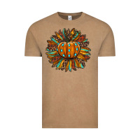Vintage Coffee pumpkin sunflower Vintage Tee - RanaPortraitStore