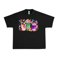 Black Easter Coffee Cups With Bunny Urban Heavy Tee - BundleAndBundleShop