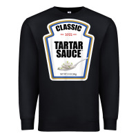 Black tartar sauce condiment diy halloween costume matching group t shirt Premium Sweatshirt - baoMotion