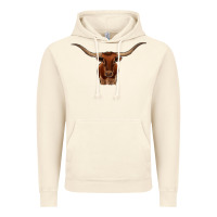 Vintage Artic texas longhorn illustration Vintage Hoodie - CowhideDigitalArt