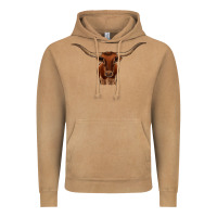Vintage Camel texas longhorn illustration Vintage Hoodie - CowhideDigitalArt