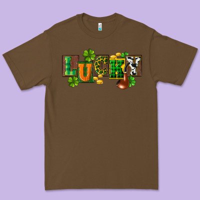 Western Lucky St. Patrick's Day Premium Tee Designed By Cowgirlartshop
