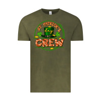 Vintage Olive St. Patrick's Day crew Vintage Tee - FaDigitalArtStudio