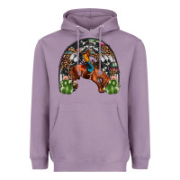 Lavender rodeo cowboy rainbow Heavyweight Hoodie - JahusDesignShop