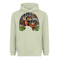 Matcha rodeo cowboy rainbow Heavyweight Hoodie - JahusDesignShop