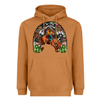Meerkat rodeo cowboy rainbow Heavyweight Hoodie - JahusDesignShop