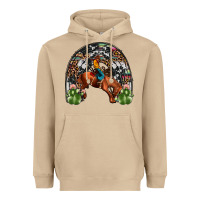Mushroom rodeo cowboy rainbow Heavyweight Hoodie - JahusDesignShop