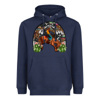 Navy rodeo cowboy rainbow Heavyweight Hoodie - JahusDesignShop