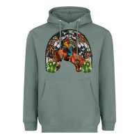 Sage rodeo cowboy rainbow Heavyweight Hoodie - JahusDesignShop