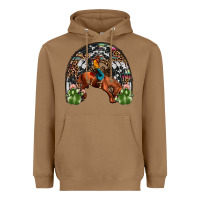Toasted Coconut rodeo cowboy rainbow Heavyweight Hoodie - JahusDesignShop