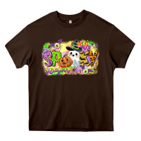 Chocolate Brown its spooky season Heavy Core Tee - CowGirlArtShop
