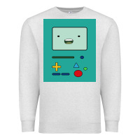 Oatmeal Heather adventure time game bmo cover funny Premium Sweatshirt - baoMotion