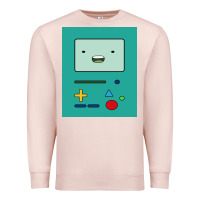 Pale Pink adventure time game bmo cover funny Premium Sweatshirt - baoMotion